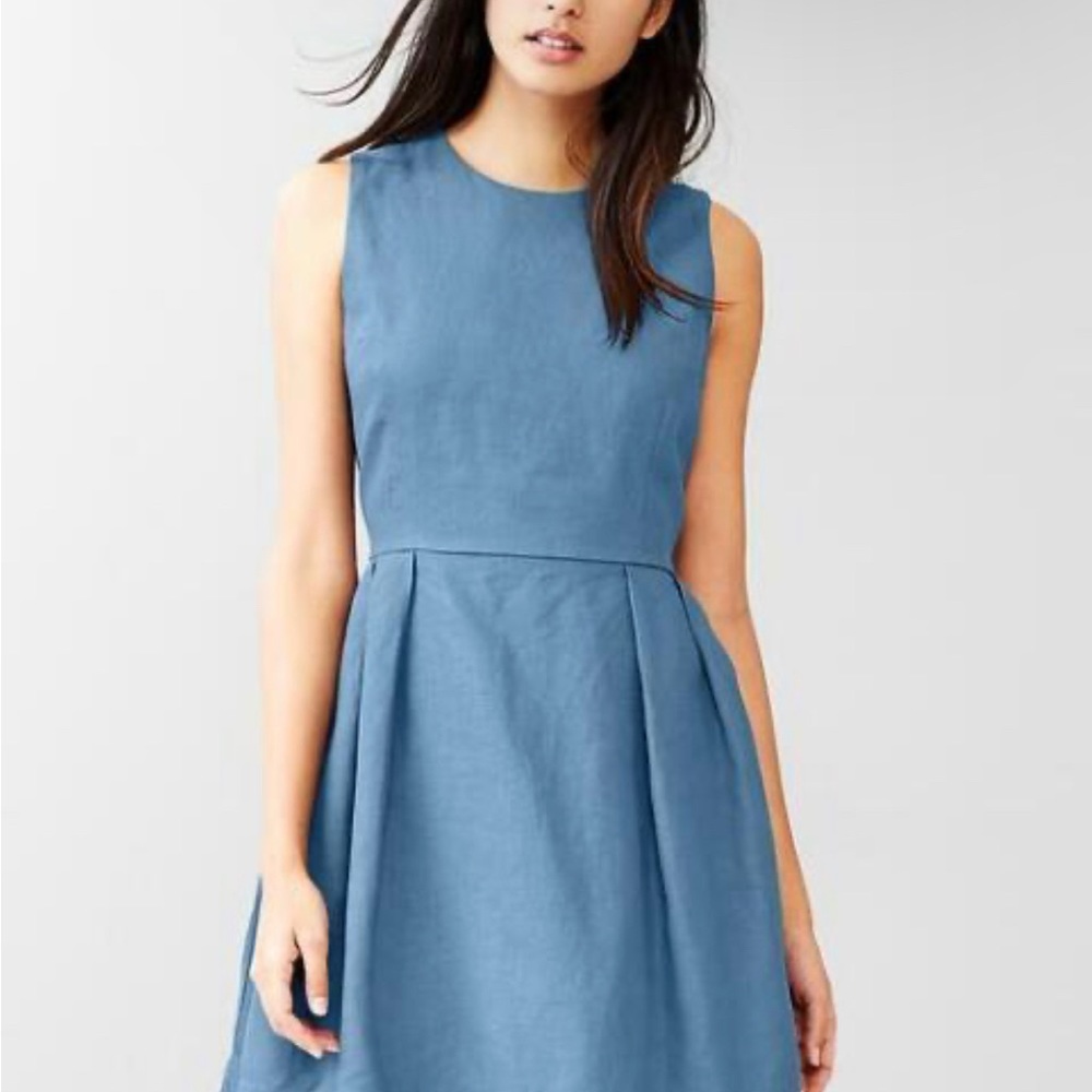 Gap Linen Sleeveless Midi Dress Size 2